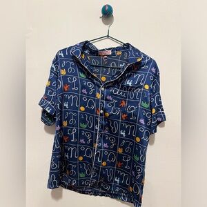 Vintage animal silk shirt